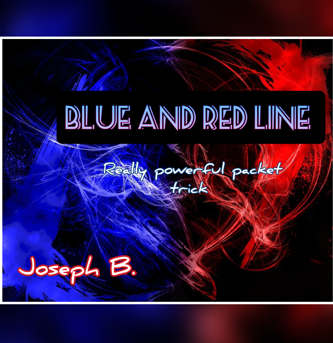 BLUE AND RED LINE by Joseph B. (Instant Download) - Click Image to Close